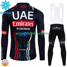 Tenue Maillot M/L + Collant à Bretelles Hiver Thermal Fleece Uae Emirates 2024 N001